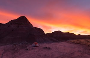 Backpack the Painted Desert in Petrified Forest National Park