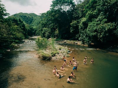 Swim at the Paradise Pool in the Río Pacora