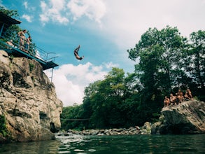 Swim at the Paradise Pool in the Río Pacora