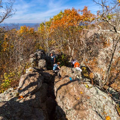 A Fun Rock Crawl in Shenandoah NP - The Bearfence Mountain 360 Degree View