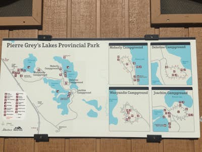 Camp at Pierre Grey's Lakes Provincial Park