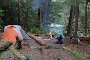 Camp at the Dose Forks