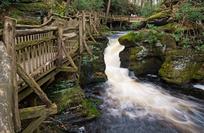 Hike to Bushkill Falls, Bushkill Falls Parking Area