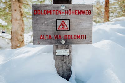 Ski Tour to the Sextener Stein in the Dolomites