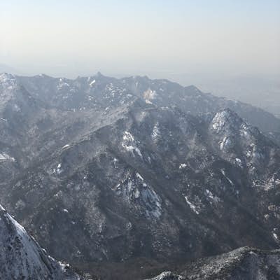Summit Mt. Bukhansan (북한산)