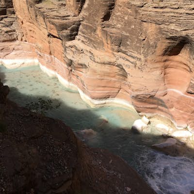 Confluence of the Colorado River and Havasu Creek