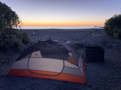 Camp at Wright's Beach in Sonoma Coast State Park