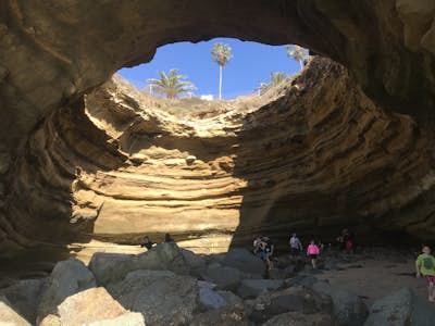 Explore Sunset Cliffs Open Ceiling Cave