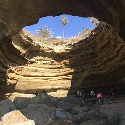 Explore Sunset Cliffs Open Ceiling Cave