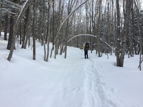 Snowshoe to the Lost Creek Yurt in the Porkies