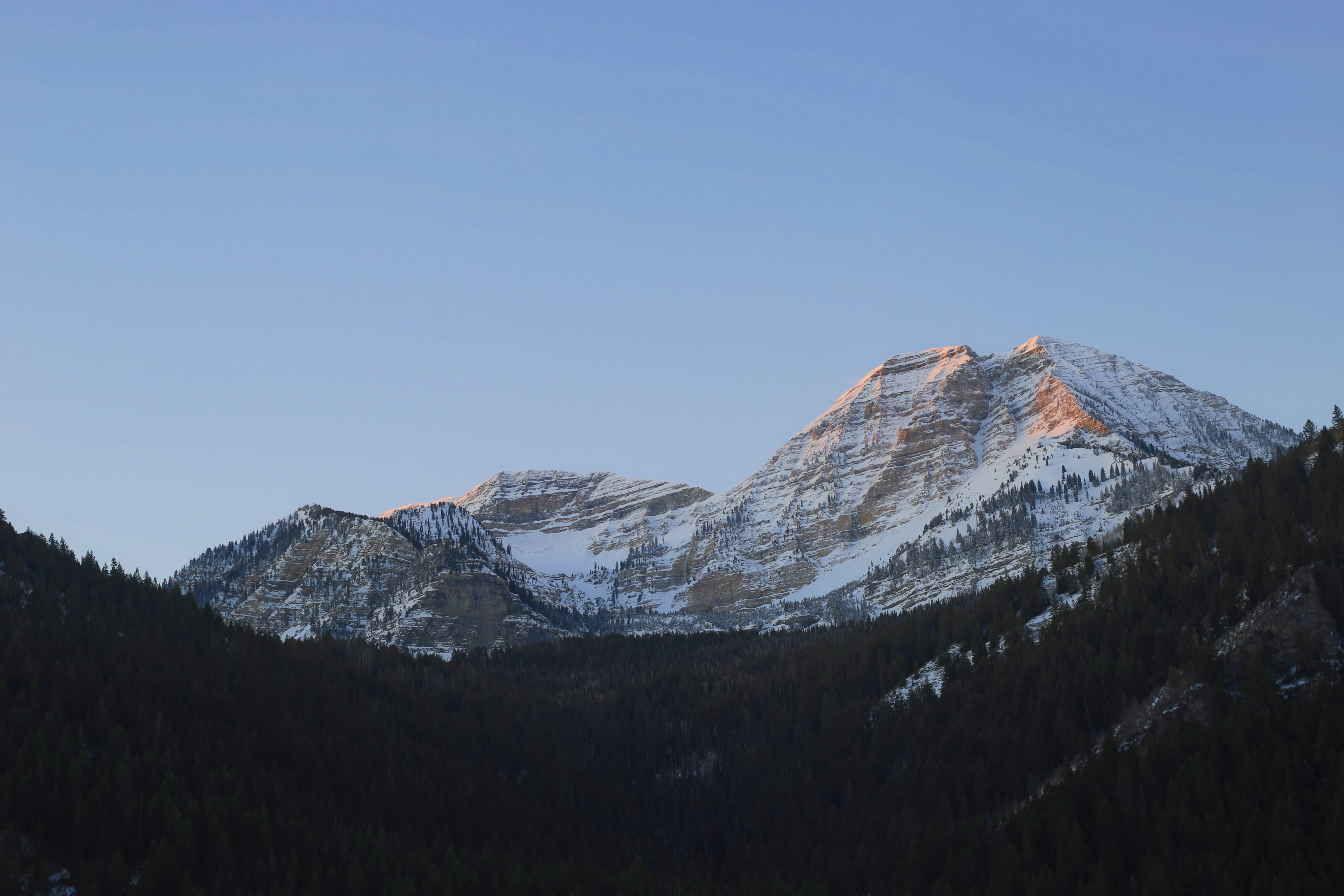 Sunrise over Mt. Timpanogos via Pine Hollow
