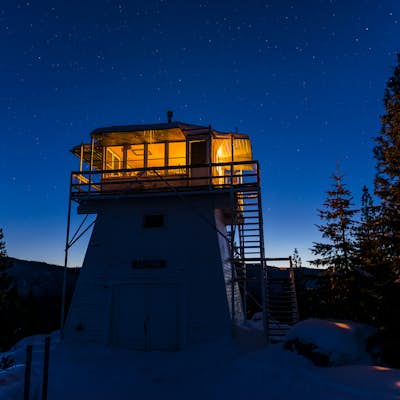 Camp at the Calpine Fire Lookout