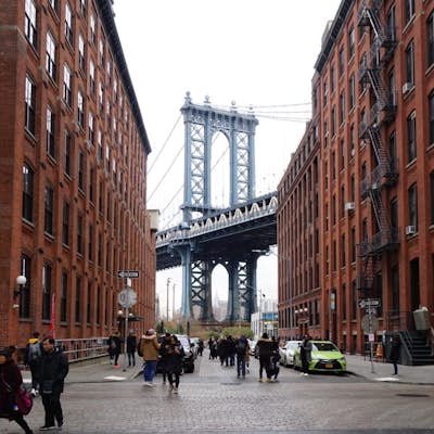 Photograph Manhattan Bridge from Washington Street NYC