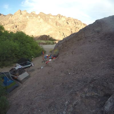 Canoe Camp from Willow Beach to Hoover Dam on the Colorado River
