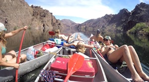 Canoe Camp from Willow Beach to Hoover Dam on the Colorado River
