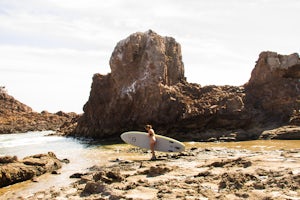 SUP in Remote Cove near Punta Cabras, Baja
