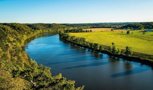 Hike to the Osage River overlook at Painted Rock Conservation Area