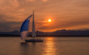 A Sunset and Beach Bonfire at Golden Gardens Park