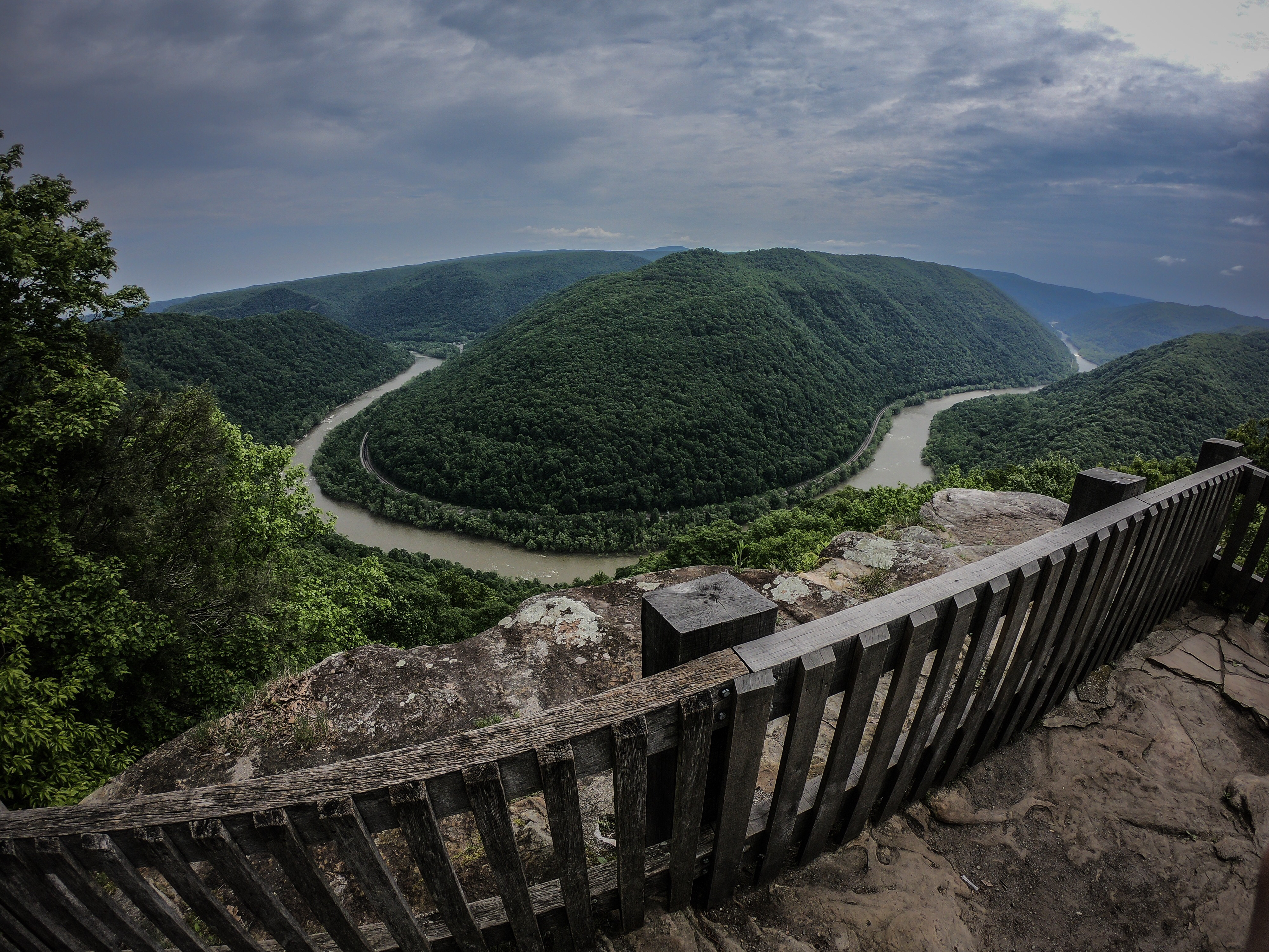 Grandview Overlook in the New River Gorge