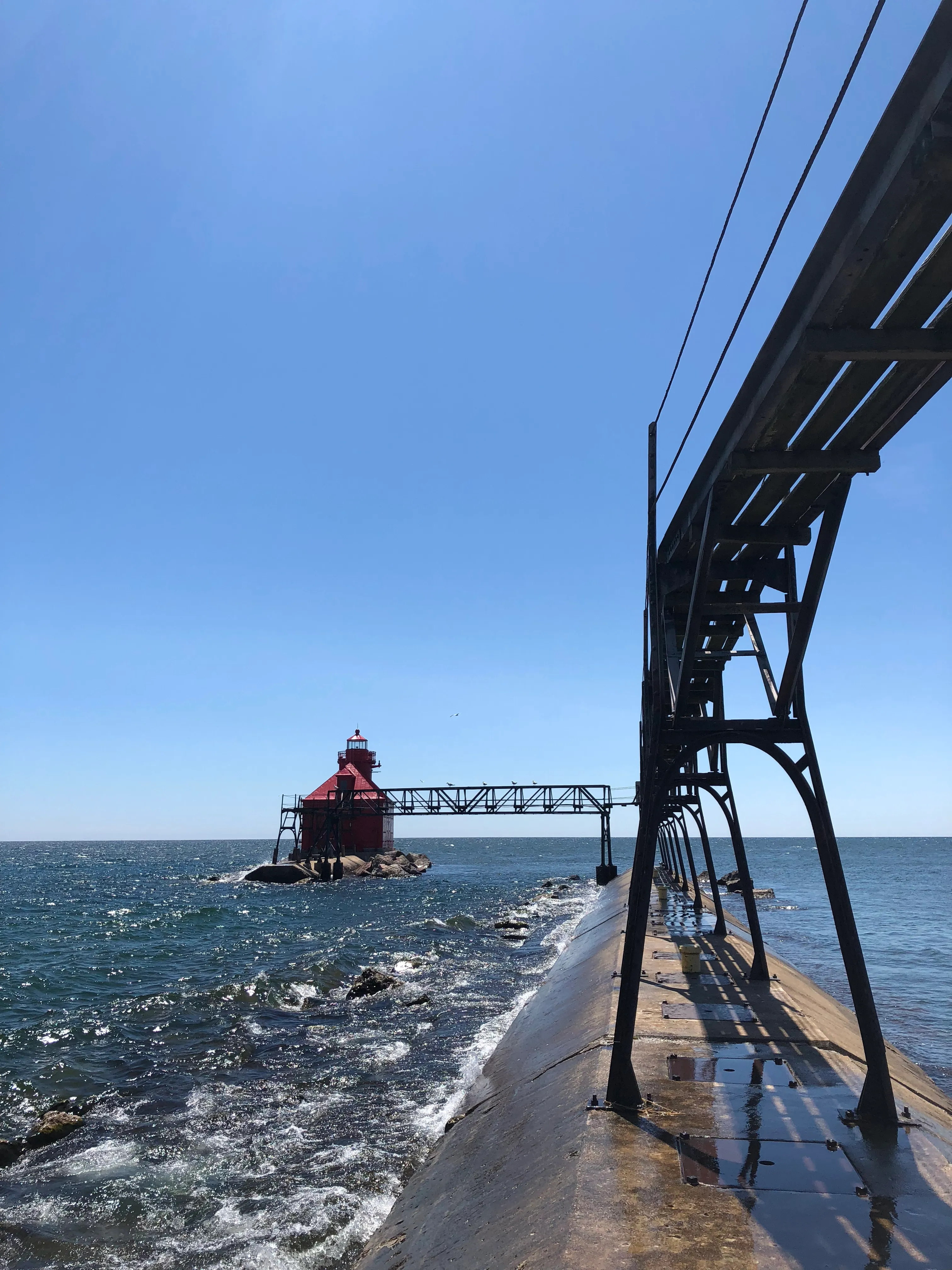 Photograph the Lighthouse at Sturgeon Bay Ship Canal Pierhead