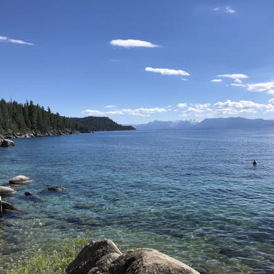 Relax at Tahoe's Chimney Beach