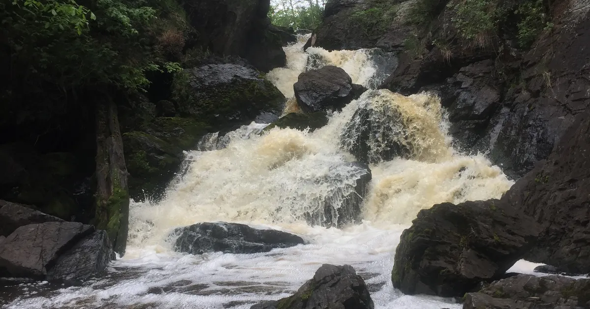 Explore Long Slide Falls, Pembine, Wisconsin