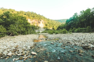 Camp along the Buffalo National River via Steel Creek