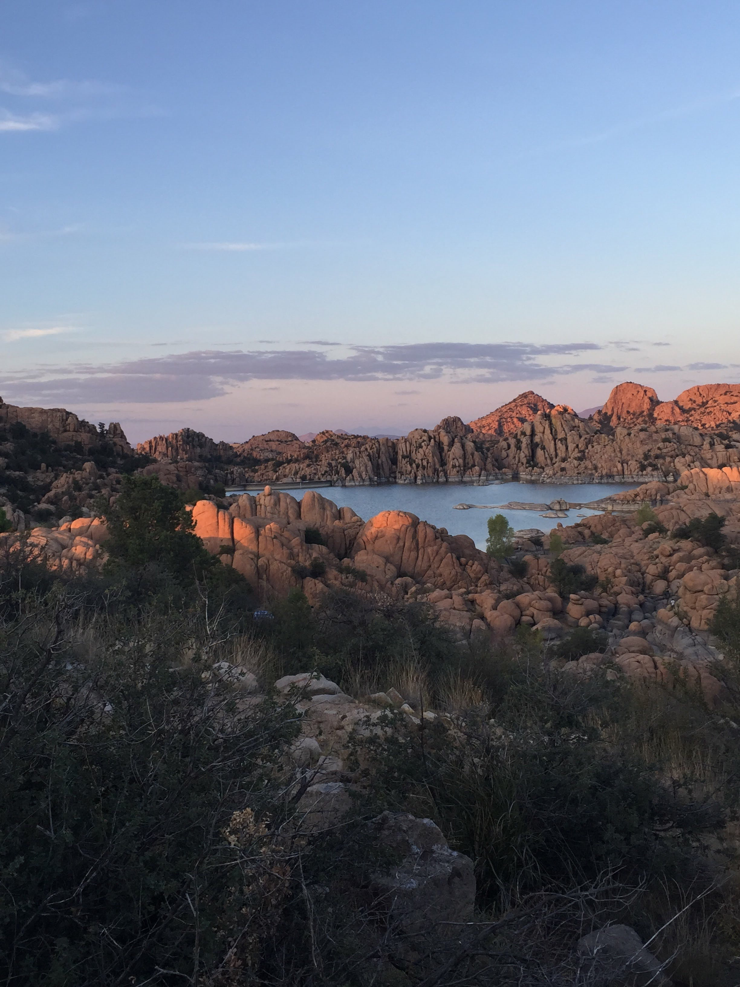 Camp at Watson Lake in Prescott