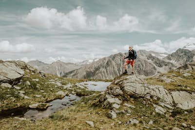 Hike to the Mutterberger See Lake in Stubai