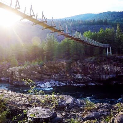 Kootenai Falls and Swinging Bridge