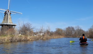 Kayaking Windmill Island