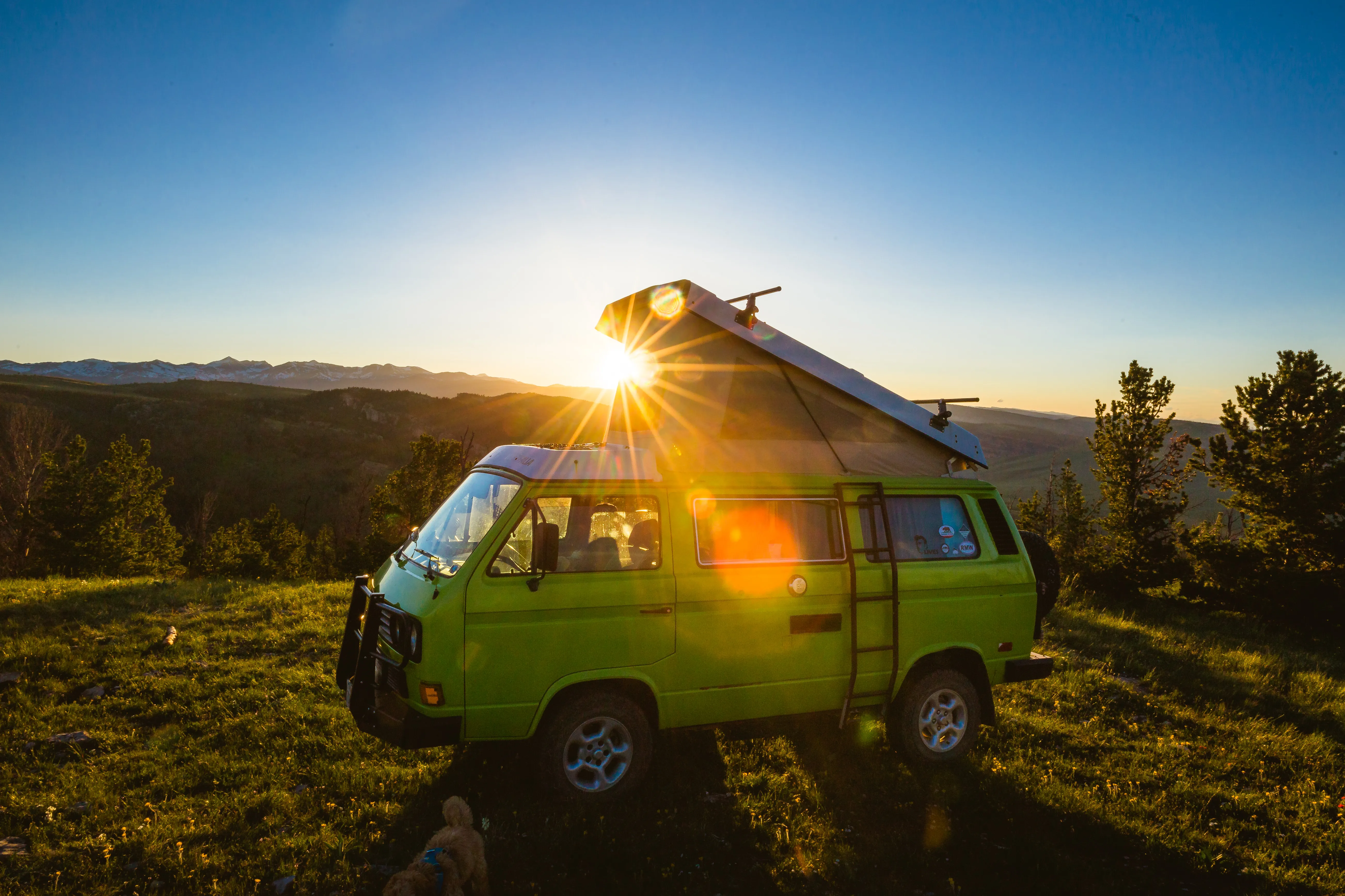 Camp at the Radio Towers on Limestone Mountain