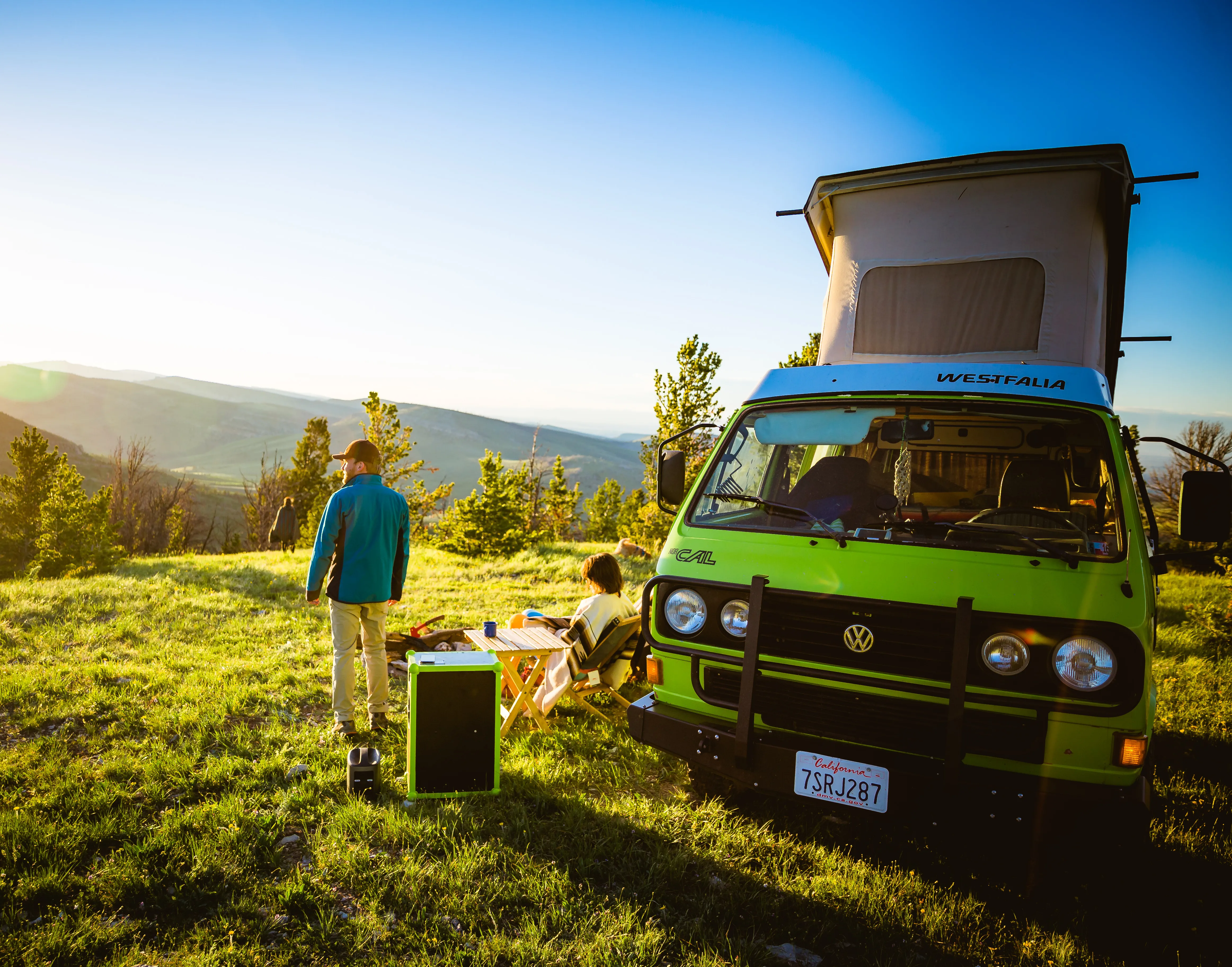 Camp at the Radio Towers on Limestone Mountain