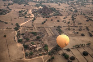 Balloon Over the Temples of Bagan