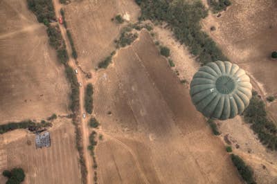 Balloon Over the Temples of Bagan