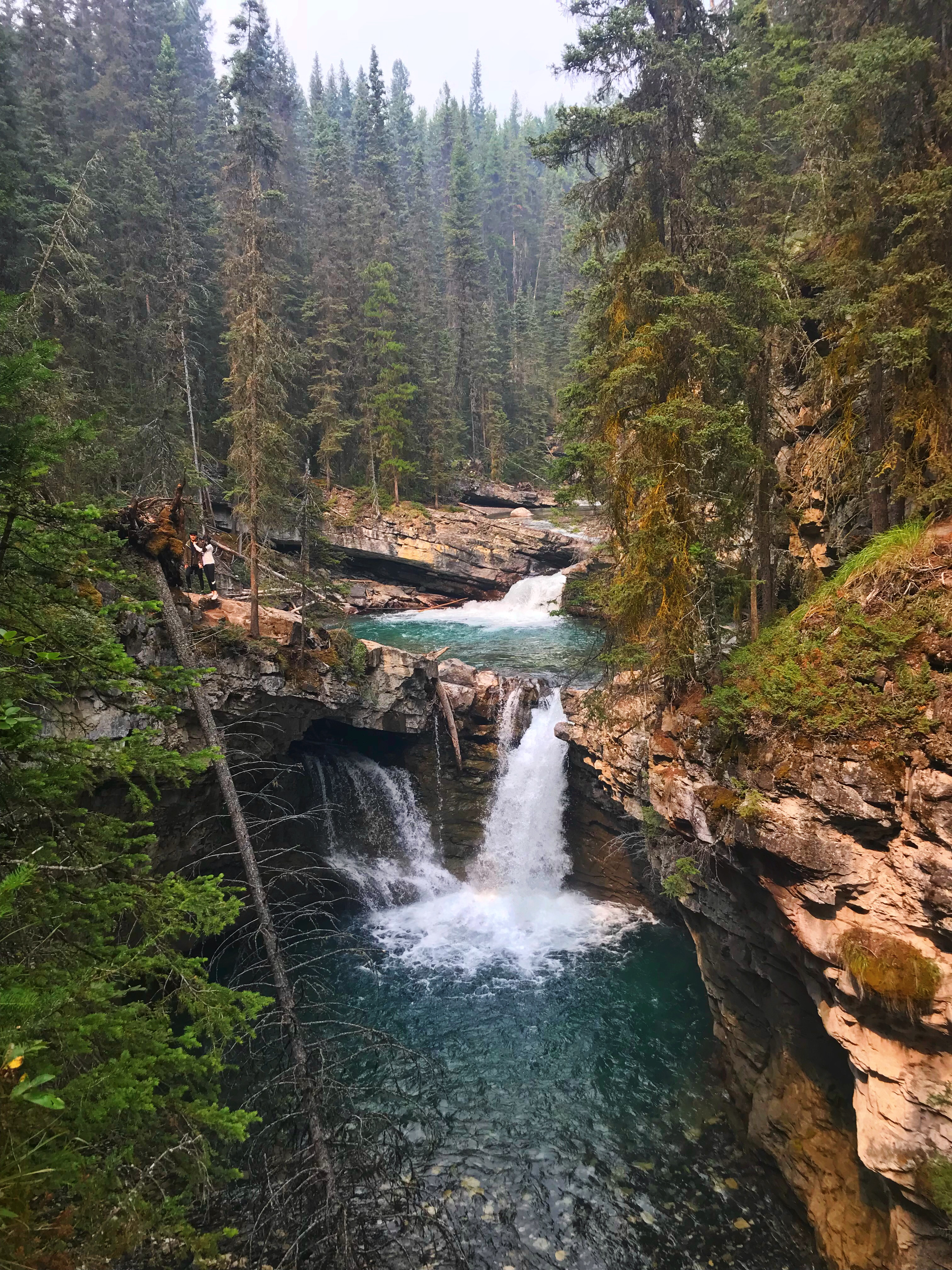 Johnston Canyon Lower and Upper Falls