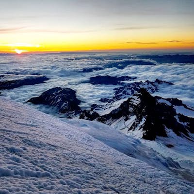 Summit Mount Rainier via the Muir Route