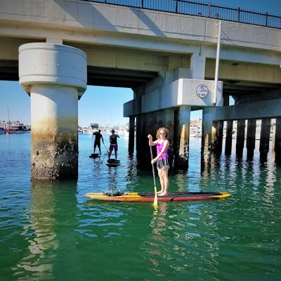Stand Up Paddle around Balboa Island, Newport Beach