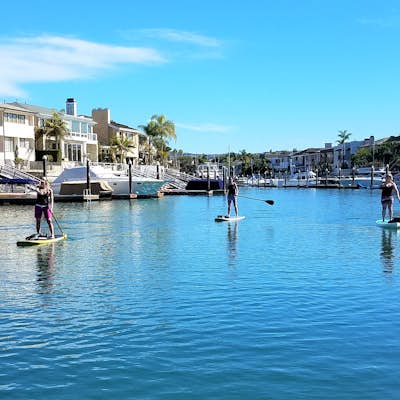 Stand Up Paddle around Balboa Island, Newport Beach
