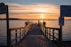 Catch a Sunset on Pewaukee Lake Beach Pier