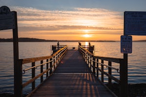 Catch a Sunset on Pewaukee Lake Beach Pier