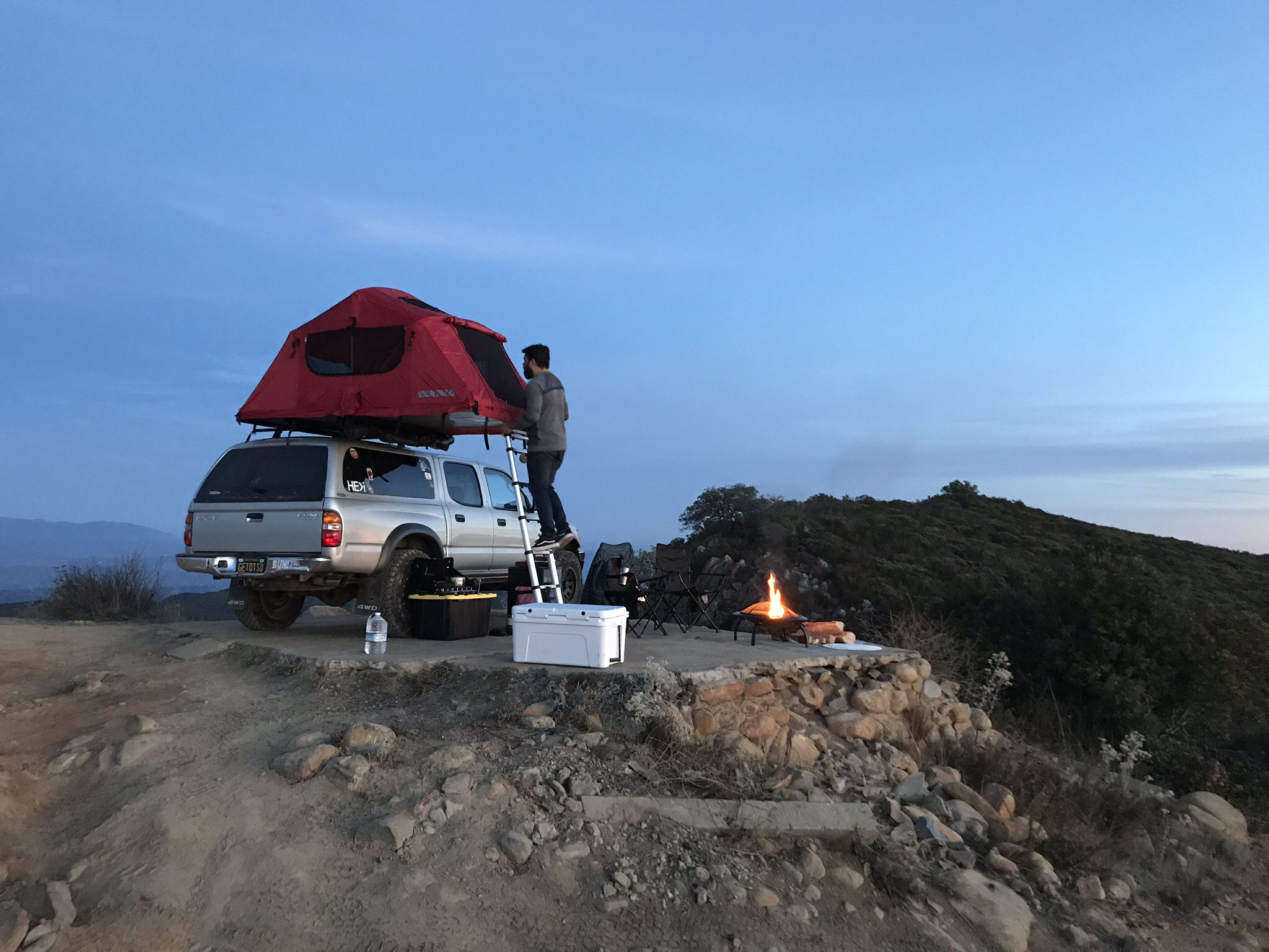 Camp On the Abandoned Santa Margarita Lookout Helipad