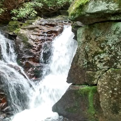 Hike and Traverse the Cables to Dennis Cove Falls