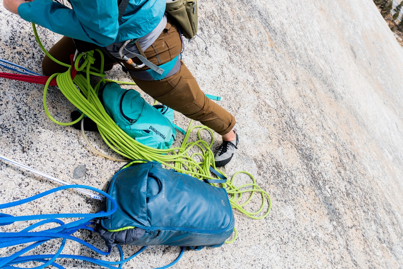 Review Climbing with the Patagonia Nine Trails 14L Backpack