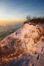 Hike the Bluff Trail to the stairs at Lion's Den Gorge