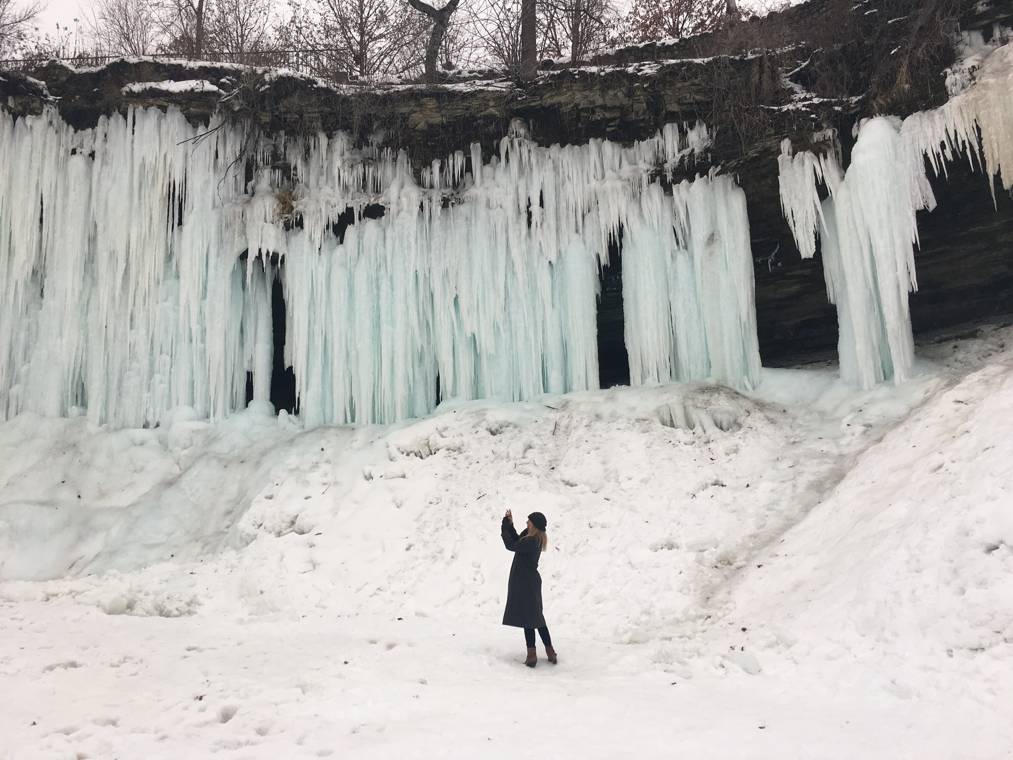 Explore Frozen Minnehaha Falls