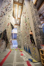 Indoor Rock Climbing in Canmore at Elevation Place