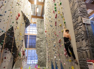 Indoor Rock Climbing in Canmore at Elevation Place