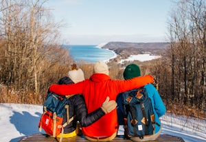 Winter Hike Empire Bluff Trail