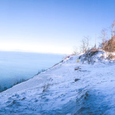 Winter Hike Pyramid Point Trail